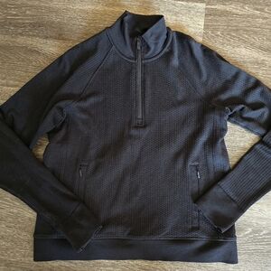 Lululemon Engineered Warmth Half Zip Pullover Black Size 8